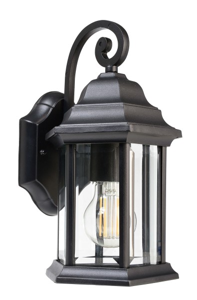 Deko-Light Wandaufbauleuchte, Saiph, Aluminium, Schwarz, 60W, 230V, 170x149mm