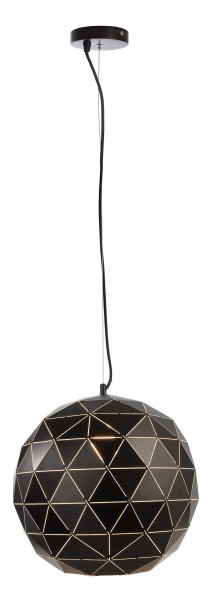 Deko-Light Pendelleuchte, Asterope rund 500, Metall, schwarz matt, 40W, 230V, 1600mm