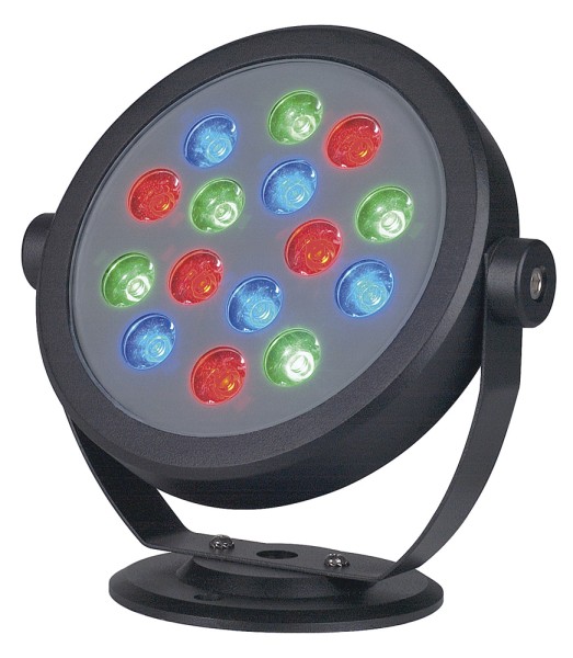 KETO RGB, Outdoor Fassadenleuchte, LED, rund, schwarz, 15W, IP65