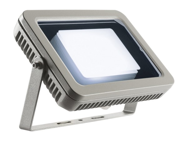 SPOODI 20, Outdoor Strahler, LED, 4000K, IP55, eckig, silbergrau, 28W