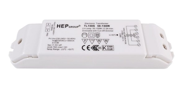 Deko-Light Netzgerät, TL 105S elektronisch, dimmbar: Phasenabschnitt, Ausgangsspannung: 12V AC