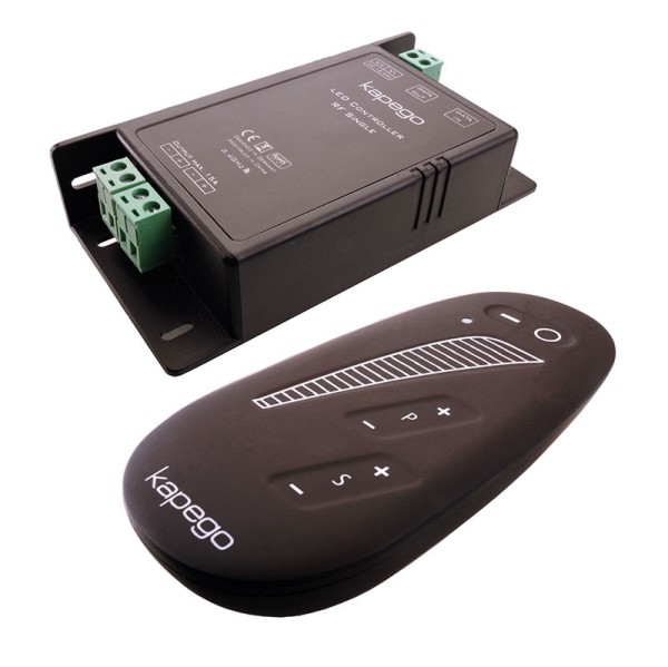 KapegoLED Controller, RF Single Remote, dimmbar: Funk Fernbedienung, Eingangsspannung: 12-24V DC, Au