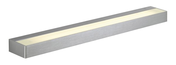 SEDO 14, Wandleuchte, LED, 3000K, eckig, aluminium gebürstet, Glas satiniert, L/B/H 59,5/8,5/4 cm