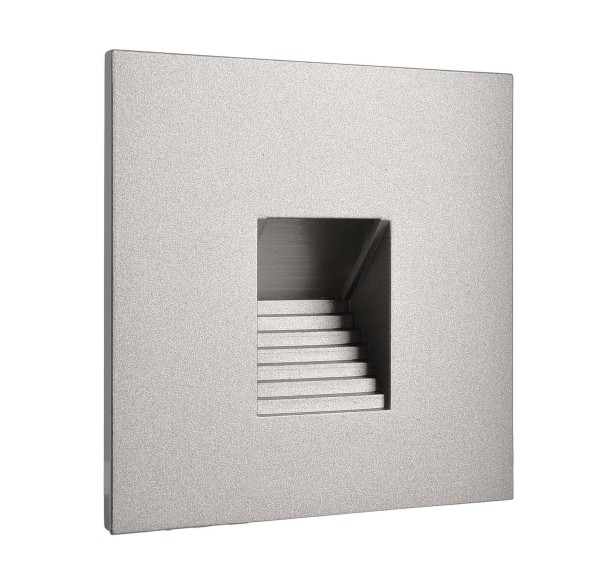 Deko-Light Zubehör, Abdeckung eckig grau Stufe für Alwaid, Aluminium Druckguss, 75x75mm