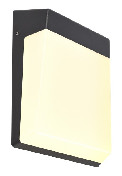 Deko-Light Wandaufbauleuchte, Gianfar, Aluminium Druckguss, Dunkelgrau, Warmweiß, 120°, 12W, 230V