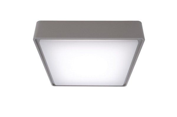 Deko-Light Deckenaufbauleuchte, Quadrata I, Kunststoff, grau, Neutralweiß, 115°, 10W, 230V