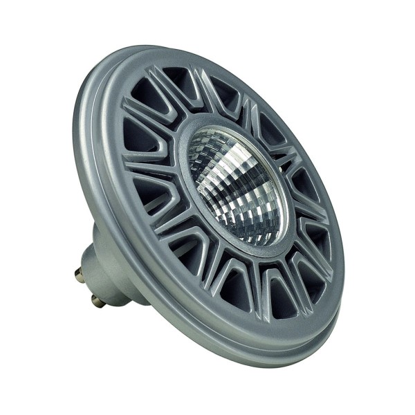 LED ES111 Leuchtmittel, 3000K, silbergrau, 15W COB LED, 38°