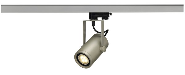 EURO SPOT INTEGRATED LED, Spot für Hochvolt-Stromschiene 3Phasen, LED, 2700K, silbergrau, 24°