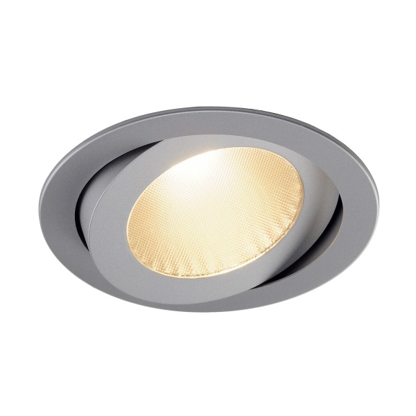 BOOST B TURNO, Einbauleuchte, LED, 3000K, schwenkbar, rund, silbergrau, 13W 