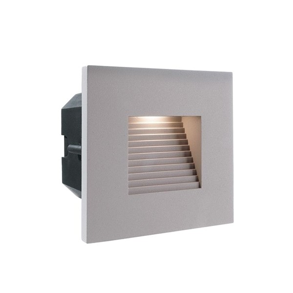 KapegoLED, Abdeckung silber grau eckig für Light Base COB Outdoor, Aluminium, Silber-grau