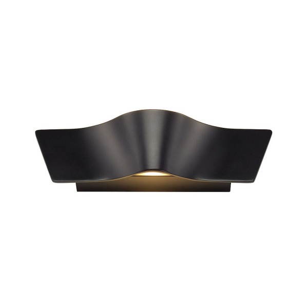 WAVE WALL Wandleuchte, schwarz, 2x4,5W LED, 3000K