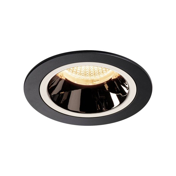 NUMINOS® DL M, Indoor LED Deckeneinbauleuchte schwarz/chrom 2700K 20°