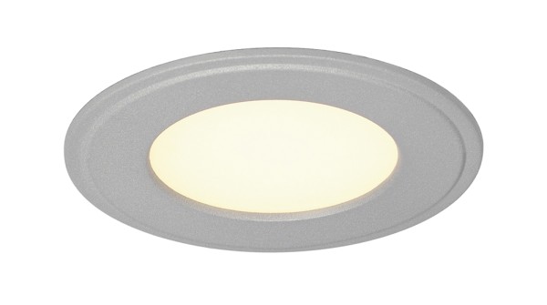 SENSER 12, Einbauleuchte, LED, 3000K, rund, silbergrau, 6W