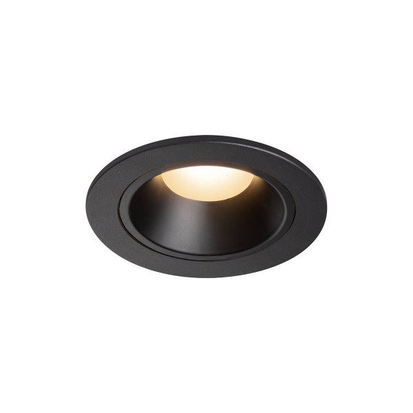 NUMINOS® DL S, Indoor LED Deckeneinbauleuchte schwarz/schwarz 2700K 20° inkl. Blattfedern