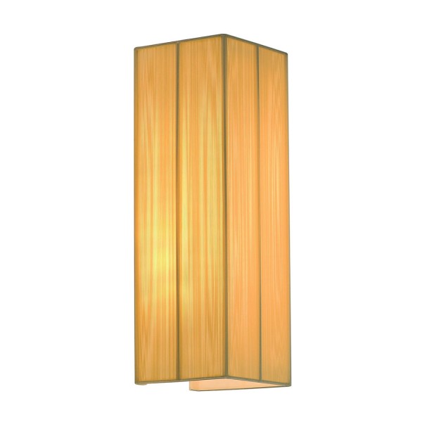 LASSON Wandleuchte, WL-2, eckig, beige, 2xE27, max. 2x40W