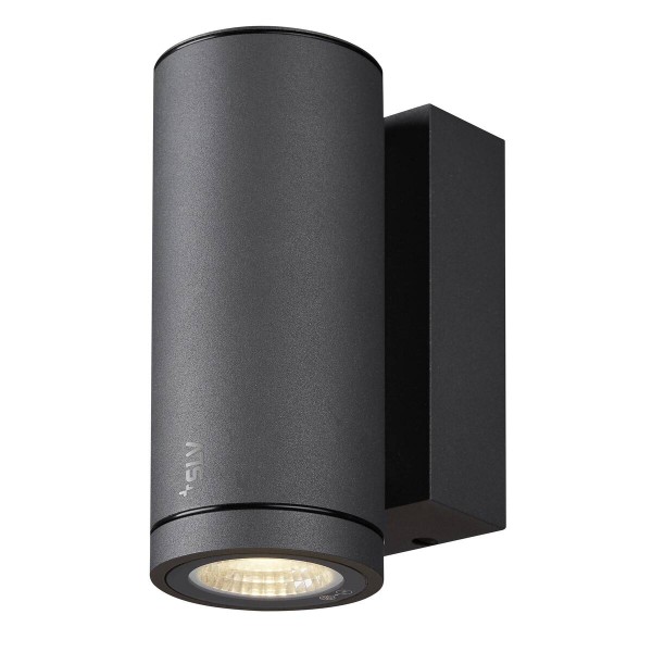 ENOLA ROUND S single Outdoor LED Wandaufbauleuchte anthrazit CCT 3000/4000K