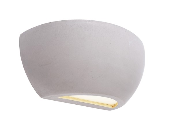 Deko-Light Wandaufbauleuchte, Netito II, Beton, grau, 25W, 230V, 245x120mm