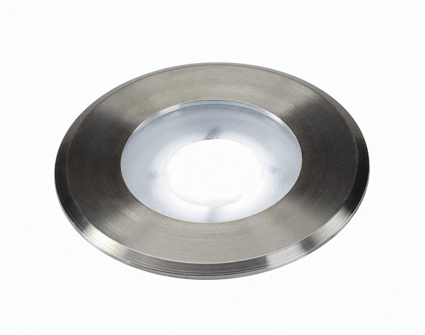 DASAR FLAT 80, Outdoor Bodeneinbauleuchte, LED, 5000K, IP67, rund, edelstahl gebürstet, 4,3W