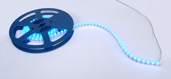 SILIKON LED FLEXSTRIP 96, 12V, blau, vertikal angeordnet, 96cm, IP55