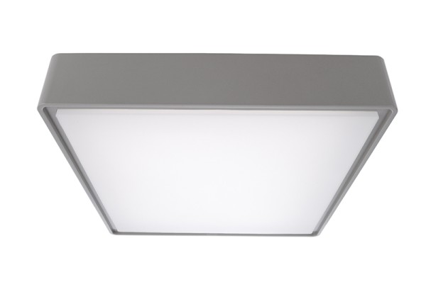 Deko-Light Deckenaufbauleuchte, Quadrata II, Kunststoff, grau, Neutralweiß, 115°, 16W, 230V