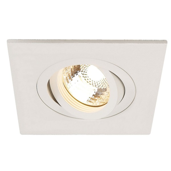 NEW TRIA XL SQUARE GU10 Downlight, mattweiss, max. 50W, inkl. Clipfedern