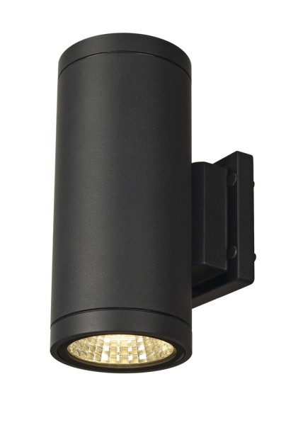 ENOLA_C, Outdoor Wandleuchte, LED, 3000K, IP55, rund, up/down, anthrazit, Ø/H 10/23,2 cm