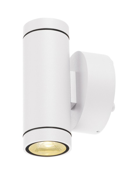 HELIA, Outdoor Wandleuchte, LED, 3000K, IP55,  up/down, weiß, 2x6W