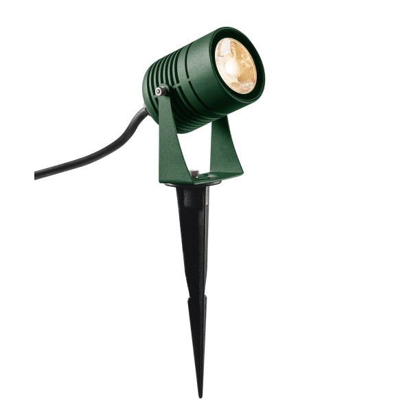 LED SPIKE, LED Outdoor Erdspießleuchte, grün, IP55, 3000K, 40°