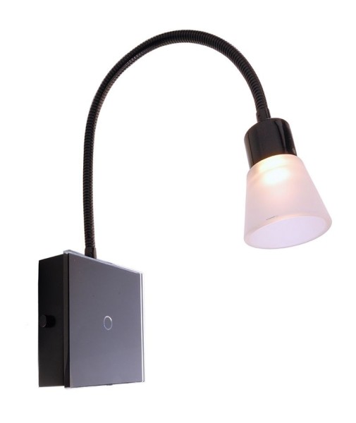 Deko-Light Wandaufbauleuchte, Raze Touch, Aluminium, schwarz, Warmweiß, 60°, 3W, 230V, 525x104mm