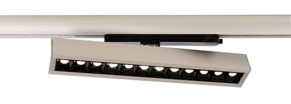 Deko-Light Schienensystem 3-Phasen 230V, Ain 24-30W, Aluminium, silberfarben, Neutralweiß, 34°, 30W