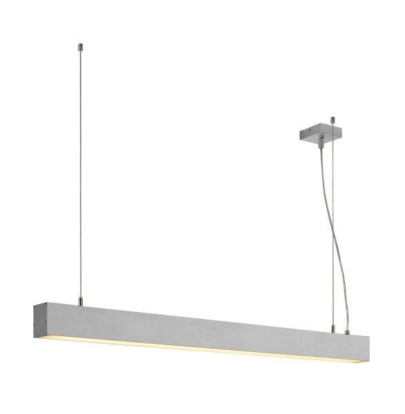 GLENOS, Profilpendelleuchte, LED, 3000K, aluminium eloxiert, 1 m, 43W