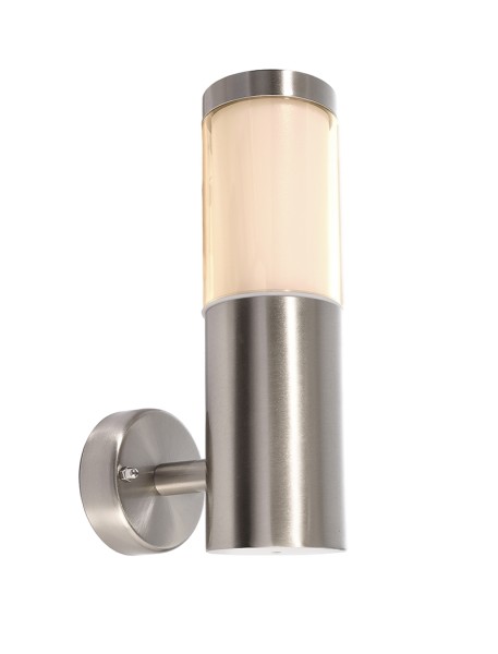 Deko-Light Wandaufbauleuchte, Porrima II, Edelstahl, silberfarben gebürstet, 5W, 230V, 142mm