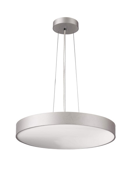 Deko-Light Pendelleuchte, Menkar 400 mm, 45,0 W, 3000/4000 K, Silber, Aluminium, Silber Gebürstet