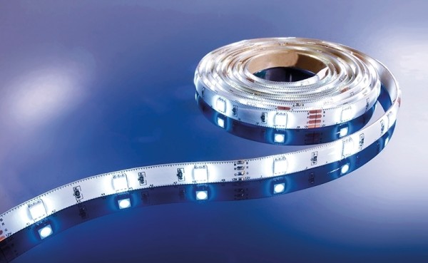 Flexibler LED Stripe IP 33, 12V, 3 m Rolle, weiß