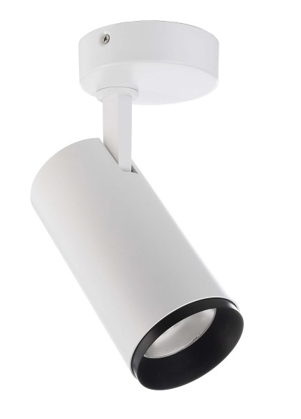 Deko-Light Deckenaufbauleuchte, Lucea, Tilt, 20 W, 3000/4000 K, Weiß, Aluminium, 36°, 20W, 230V