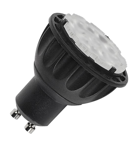 QPAR51 LED, Leuchtmittel, dimmbar, GU10, 3000K, CRI90, einstellbarer Winkel, schwarz