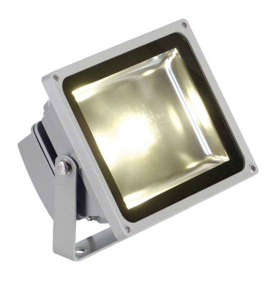 OUTDOOR BEAM, Outdoor Fassadenleuchte, LED, 3000K IP65, silbergrau, 100°, 30W