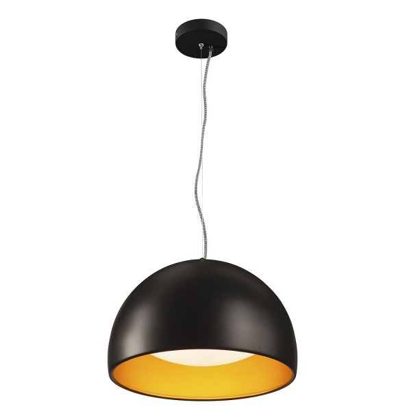 BELA 40, Pendelleuchte, LED, 3000K, schwarz/gold, 1350lm