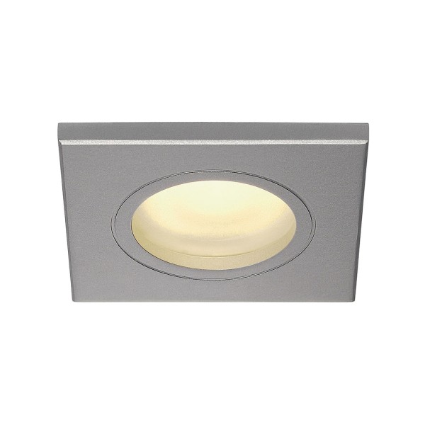 DOLIX OUT GU10 SQUARE Downlight, eckig, silbergrau, max. 35W