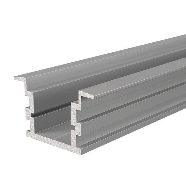 Reprofil, IP-Profil, T-hoch ET-05-15 für LED Stripes bis 16,3 mm, Silber-matt, eloxiert, 2000 mm