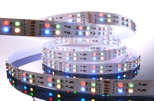 Flexibler LED Stripe IP 20, 12V, 5 m, RGB-WW-144