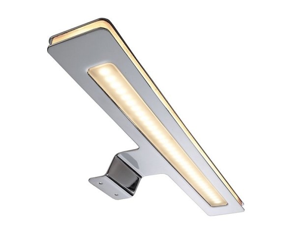 Deko-Light Möbelaufbauleuchte, Korona, Metall, silberfarben Chrom, Warmweiß, 100°, 7W, 12V, 280x88mm