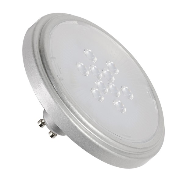 QPAR111 RETROFIT LED, Leuchtmittel, GU10, 2700K, 25°, silbergrau