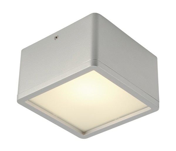 SKALUX, Deckenleuchte, LED, 3000K, eckig, silbergrau, 18,7W