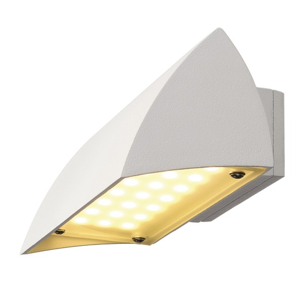 NOVA, Outdoor Wandleuchte, LED, 3000K, IP44, weiß