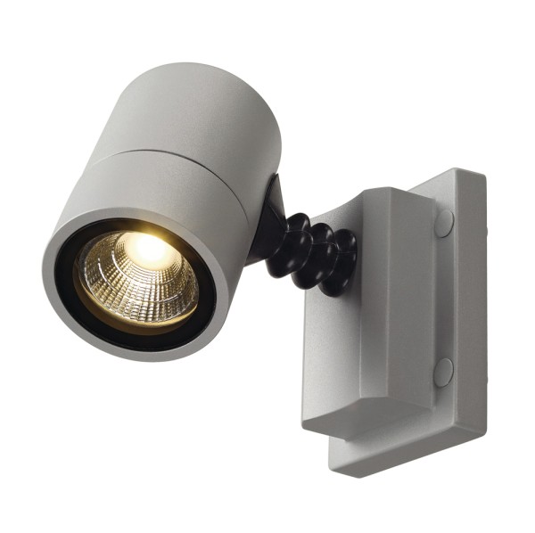 MYRALED WALL, Outdoor Wand- und Deckenleuchte, LED, 3000K, IP55, silbergrau, 6,8W