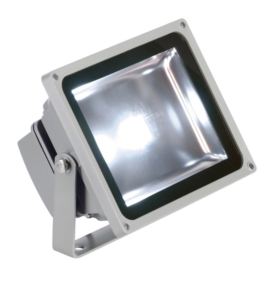 OUTDOOR BEAM, Outdoor Fassadenleuchte, LED, 5700K IP65, silbergrau, 100°, 30W