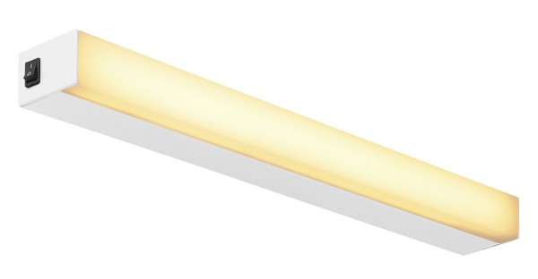 SIGHT 60, Wand- und Deckenleuchte, LED, 3000K, weiß, L/B/H 58,2/4,5/6,5 cm, mit Schalter, 2x7,5W