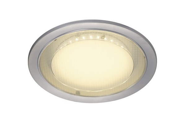 ECO LED, Einbauleuchte, LED, 3000K, rund, silbergrau