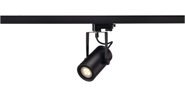 EURO SPOT INTEGRATED LED, Spot für Hochvolt-Stromschiene 3Phasen, LED, 2700K, schwarz, 36°, 12,6W